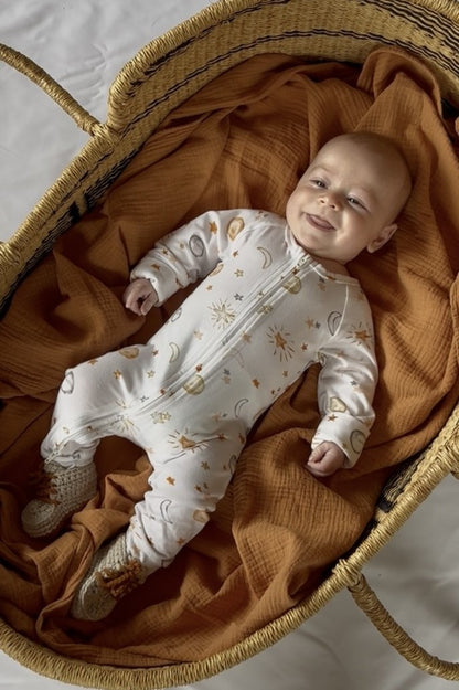 Little muse Double Zip Onesie
