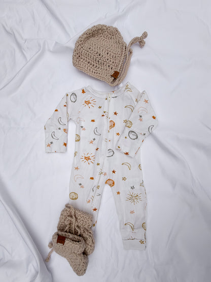 Little muse Double Zip Onesie
