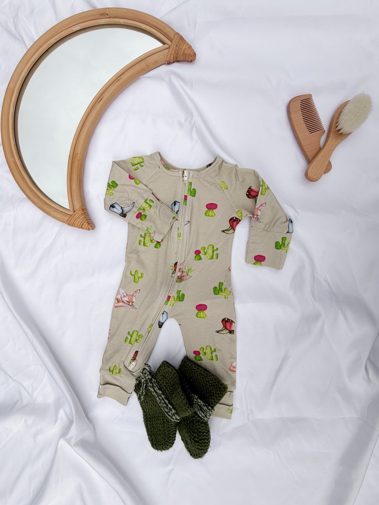 Little muse Double Zip Onesie