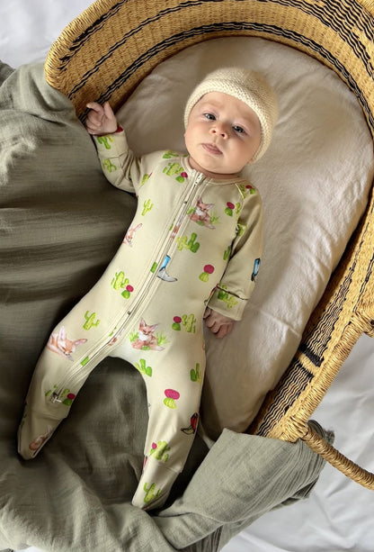 Little muse Double Zip Onesie